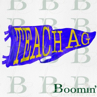 Watercolor Teach Ag Penant, Digital Download