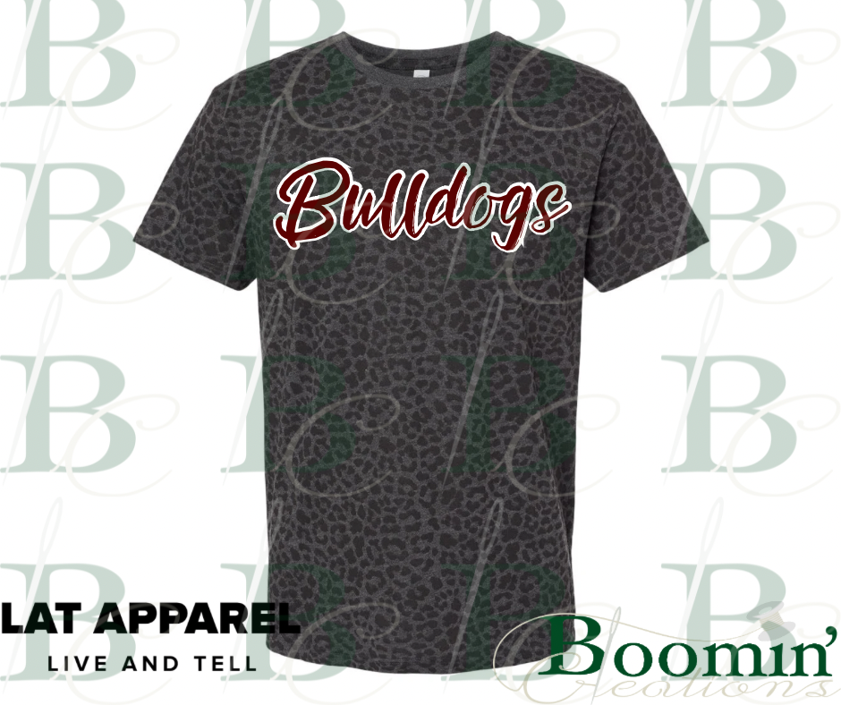 Bulldogs Leopard Print T