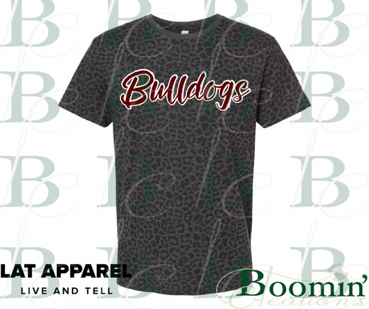 Bulldogs Leopard Print T