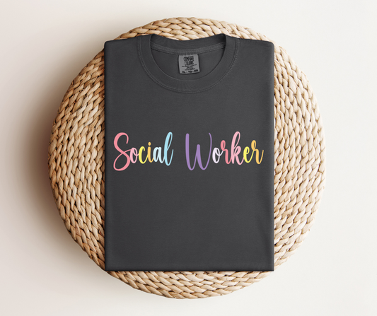 Pastel Social Worker T