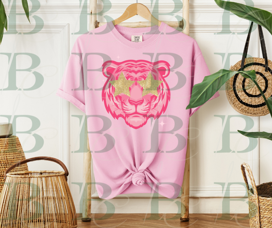 Pink Tigers T, Comfort Colors