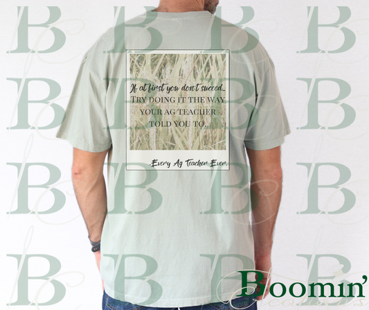The Ag Teacher Way Pocket Tee, Polaroid T