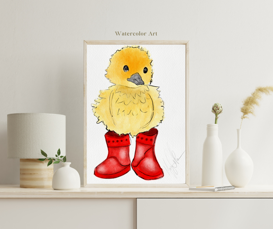 Watercolor Barnyard Animals, Digital Download