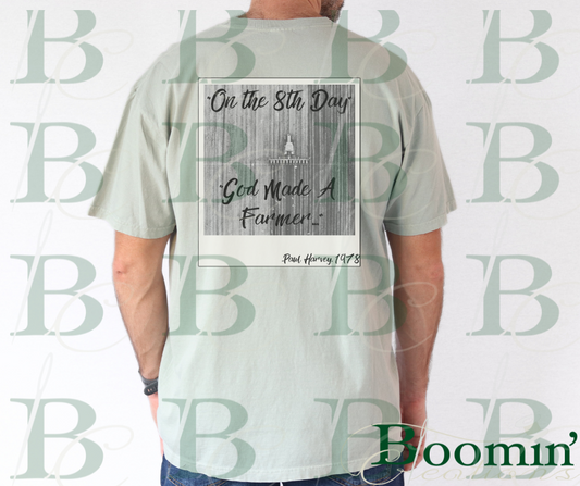God Made a Farmer Pocket Tee, Polaroid T