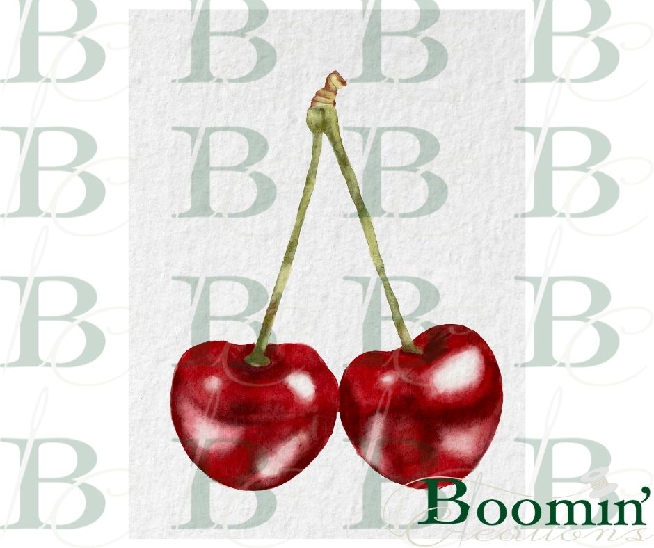 Watercolor Cherry, Digital Download