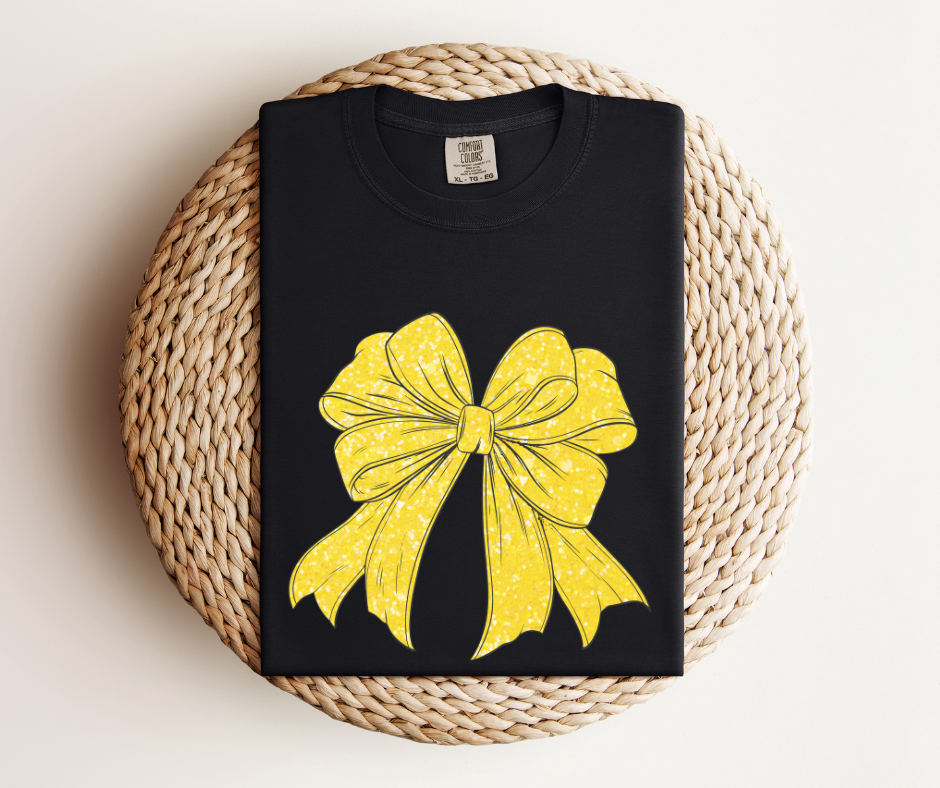 Glitter Bow Coquette T-Shirt
