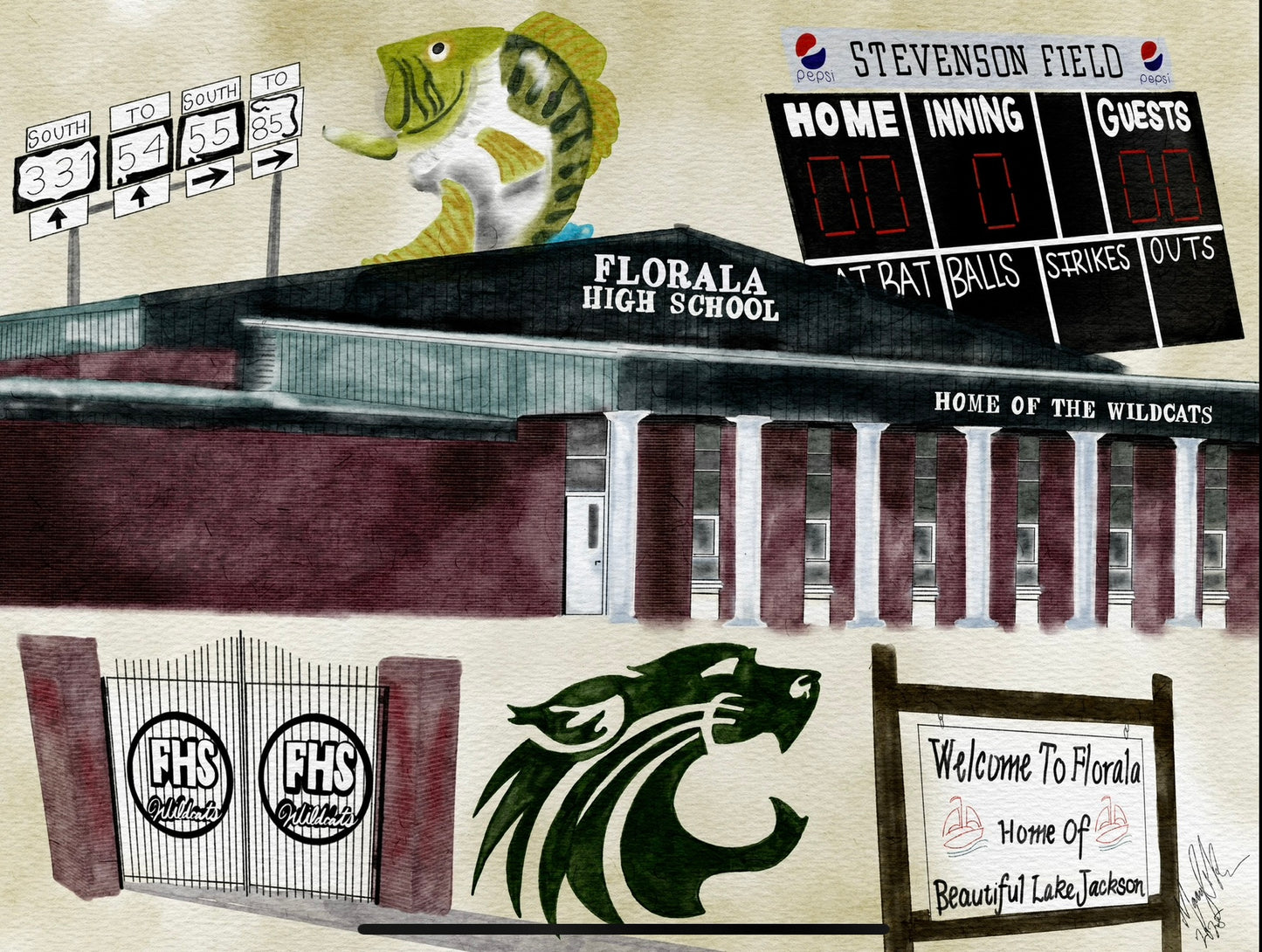 Florala's Best Printed Canvas