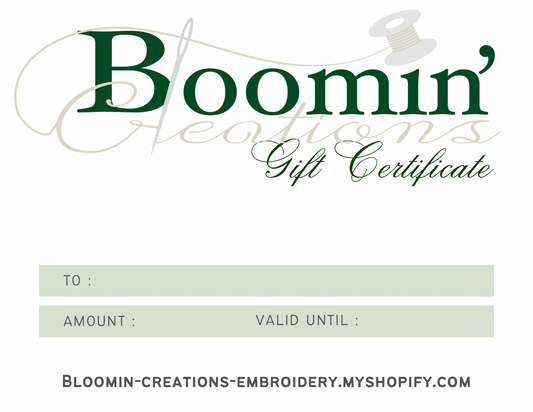 Bloomin' Creations Gift Cards