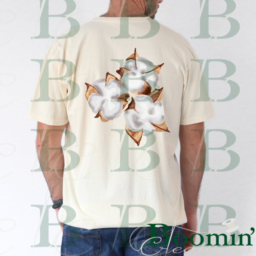 Cotton Men’s Pocket Tee, Crop Tee