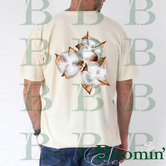 Cotton Men’s Pocket Tee, Crop Tee