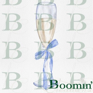 Watercolor Champagne Flute, Digital Download