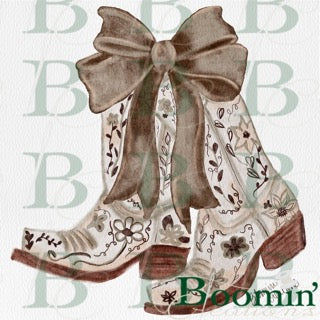 Watercolor Western Boots, Digital Download