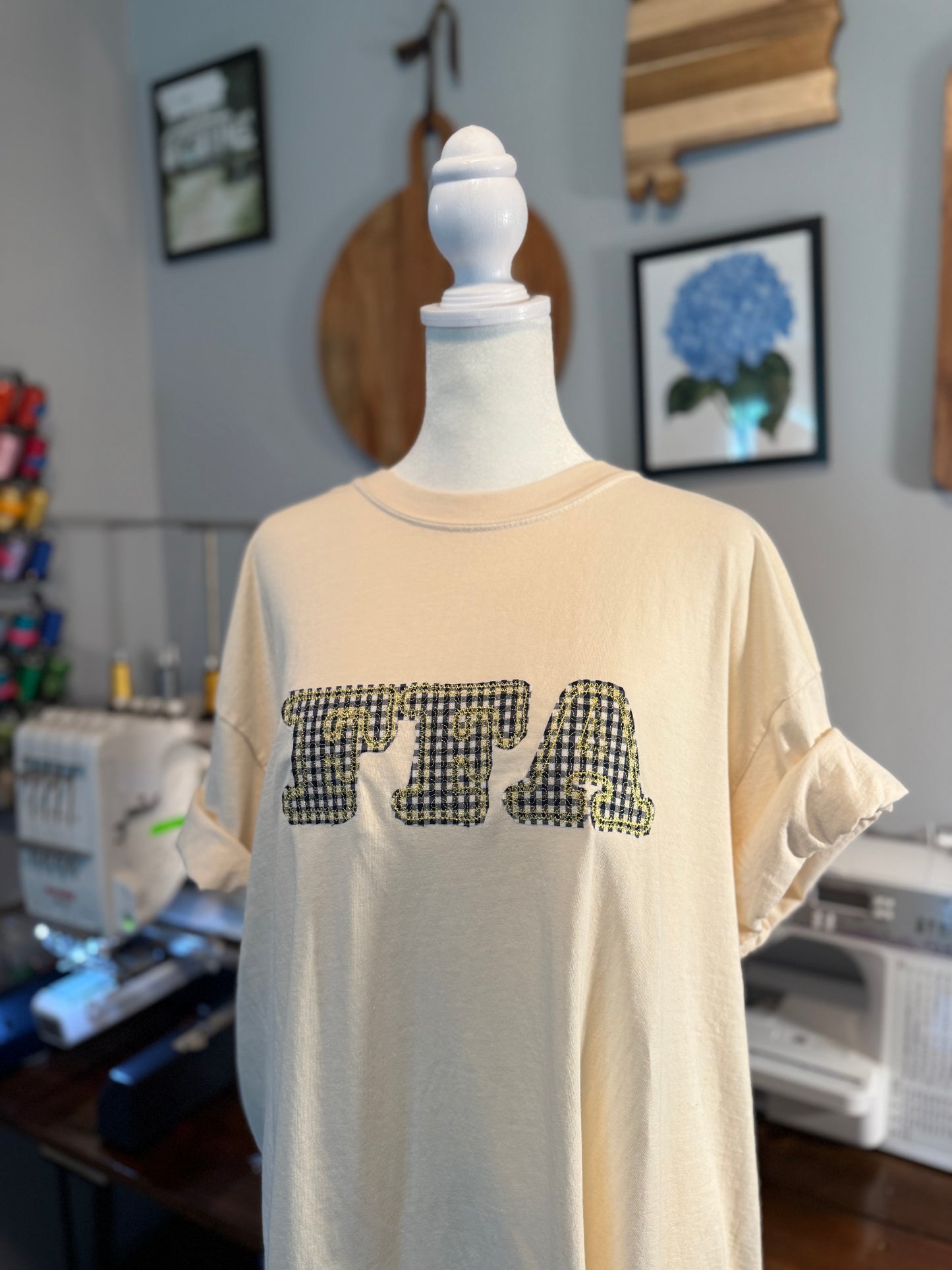 Quilted FFA Gingham T-Shirt