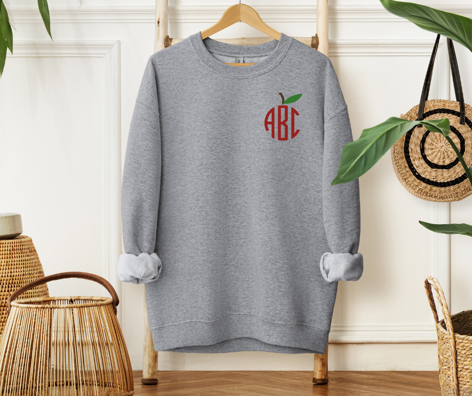 Teacher Monogram Crewneck